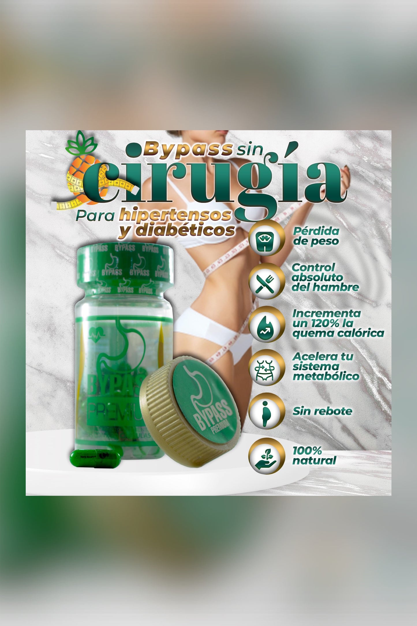 Bypass Premium Verde - personas que sufren de presion alta y diabetes.