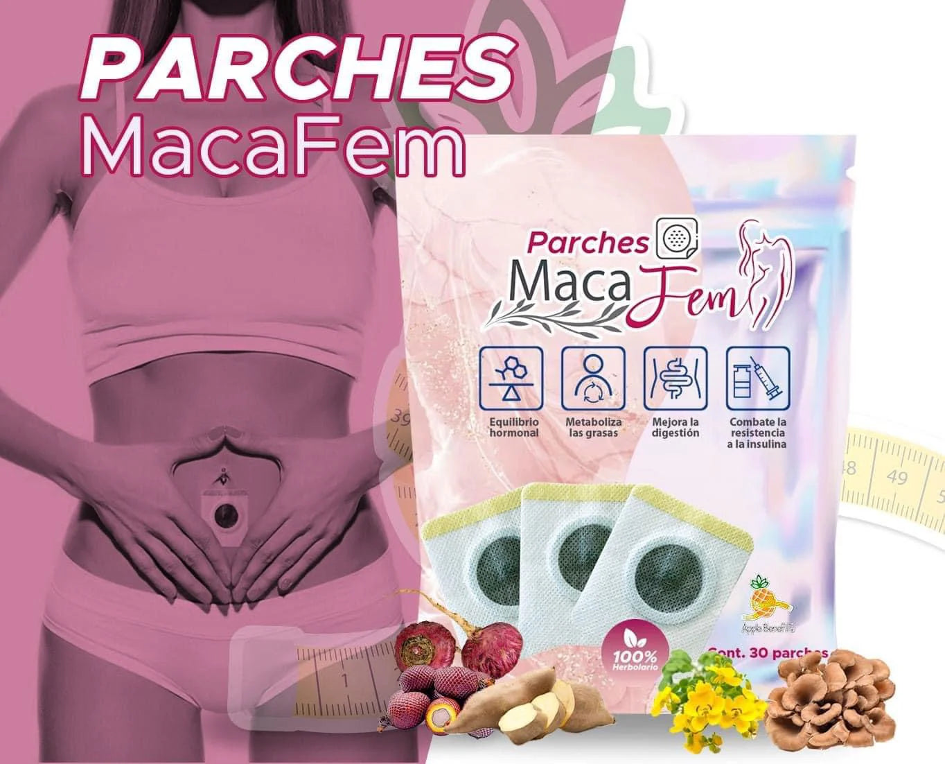 Parche hormonal equilibrio MacaFem