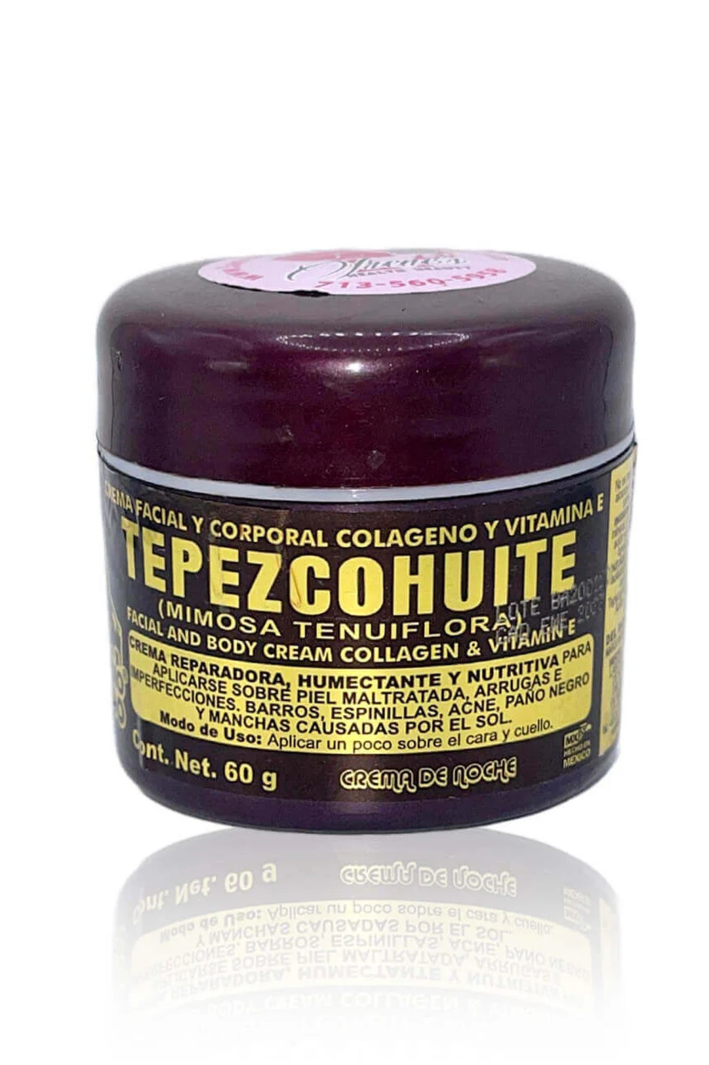 Tepezcohuite crema facial de noche - crema facial de noche