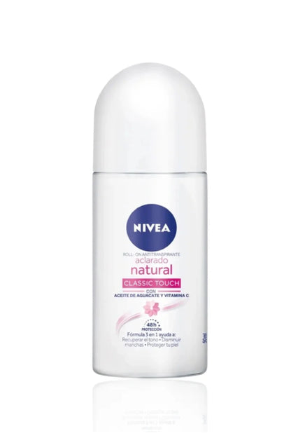 Nivea Desodorante roll on aclarado satinado x 50ml