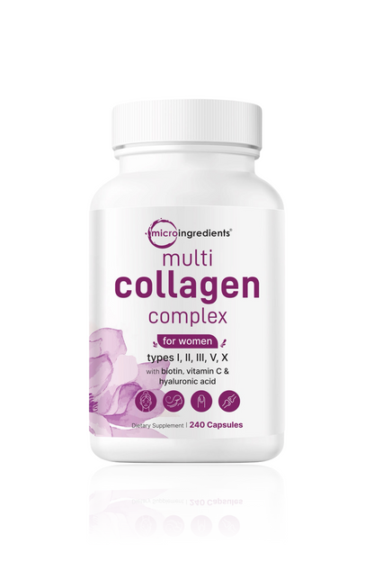 Colageno Múltiple de Micro Ingredients - Multi Collagen Peptides 240 Cap