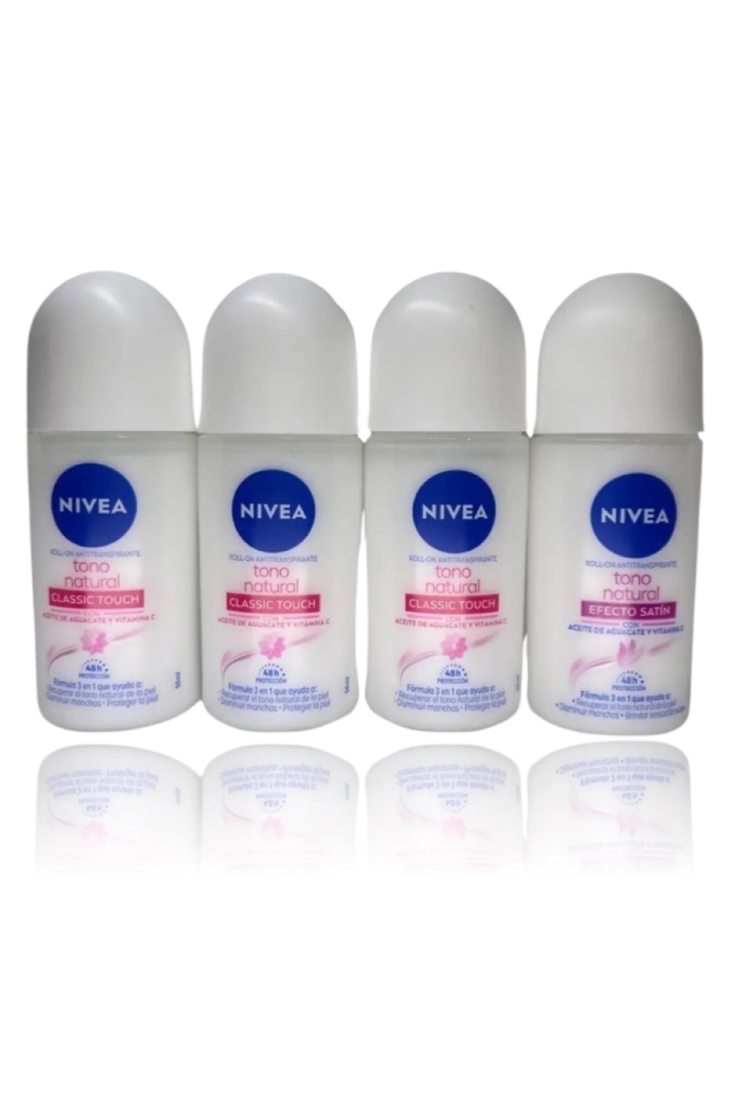 Nivea Desodorante roll on aclarado satinado 4