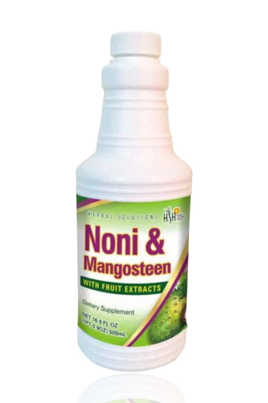 Noni y mangostán