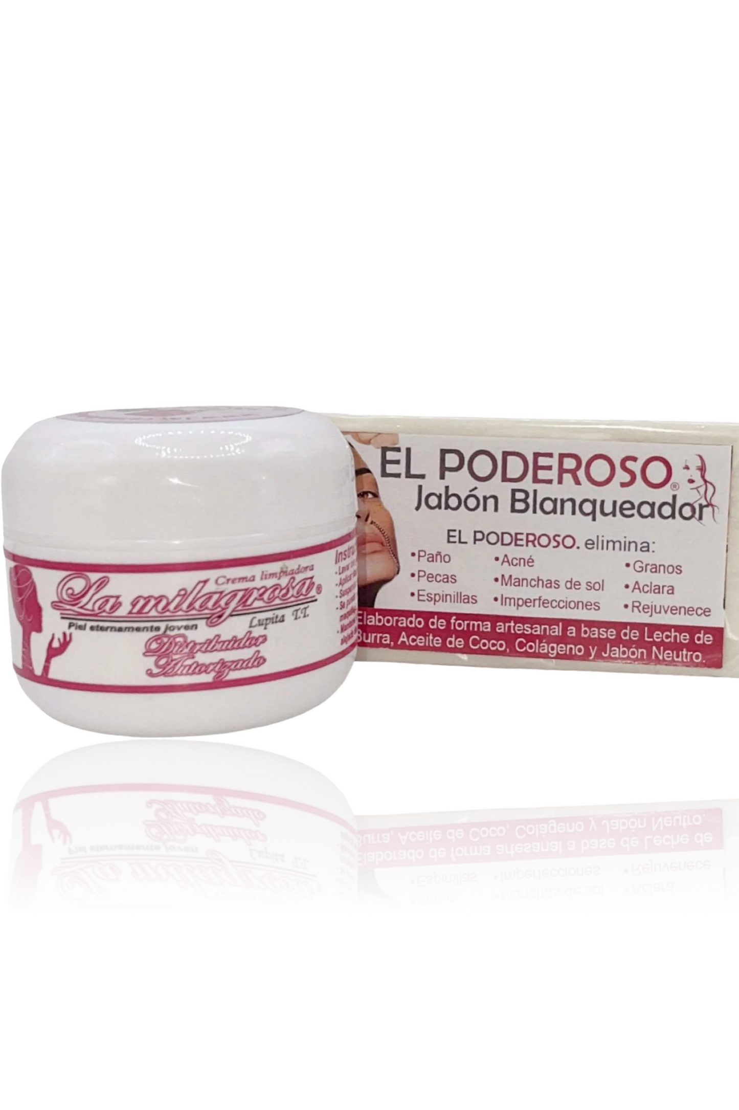 La Milagrosa Crema facial + jabón el poderoso