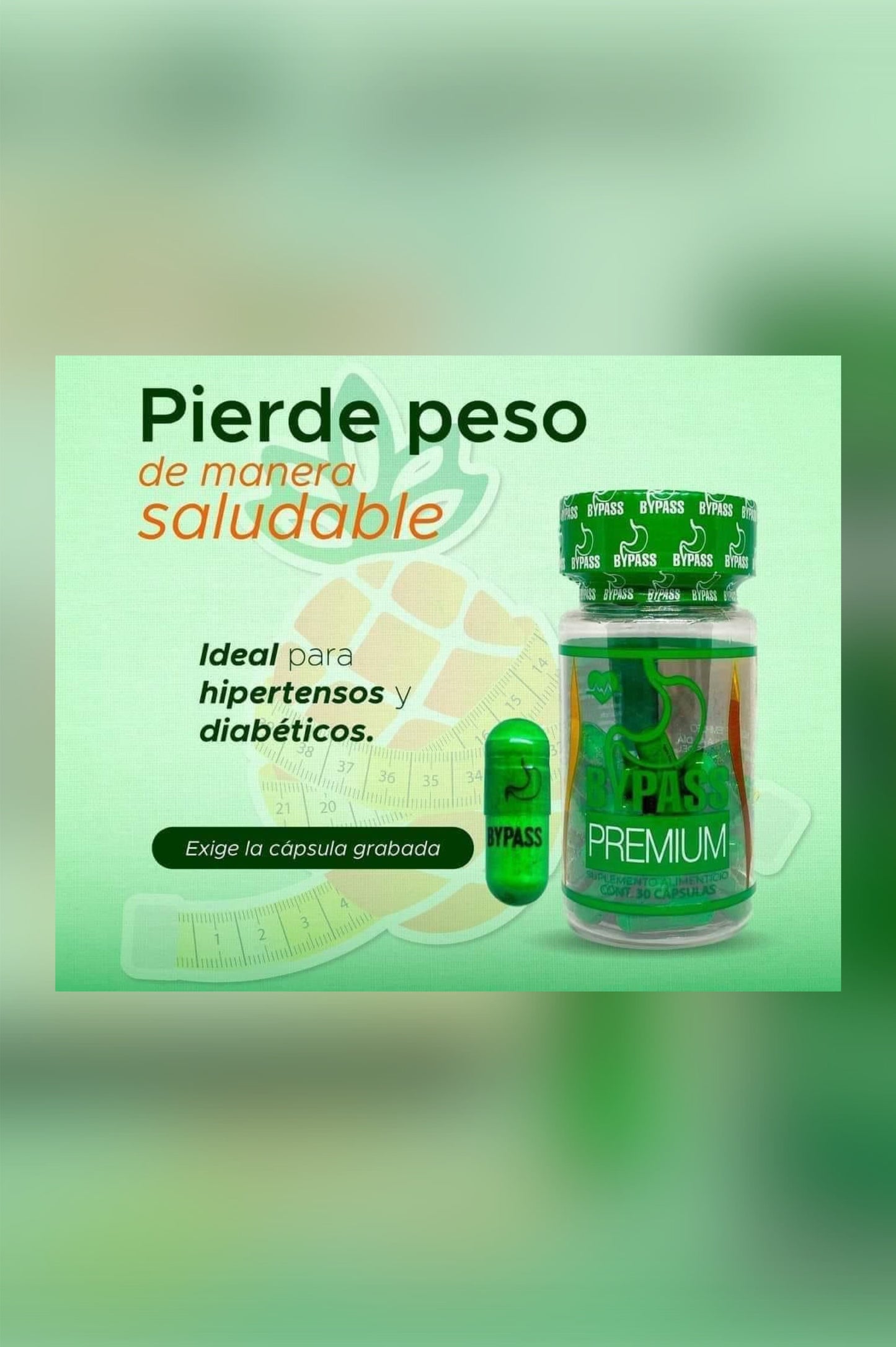 Bypass Premium Verde - personas que sufren de presion alta y diabetes.