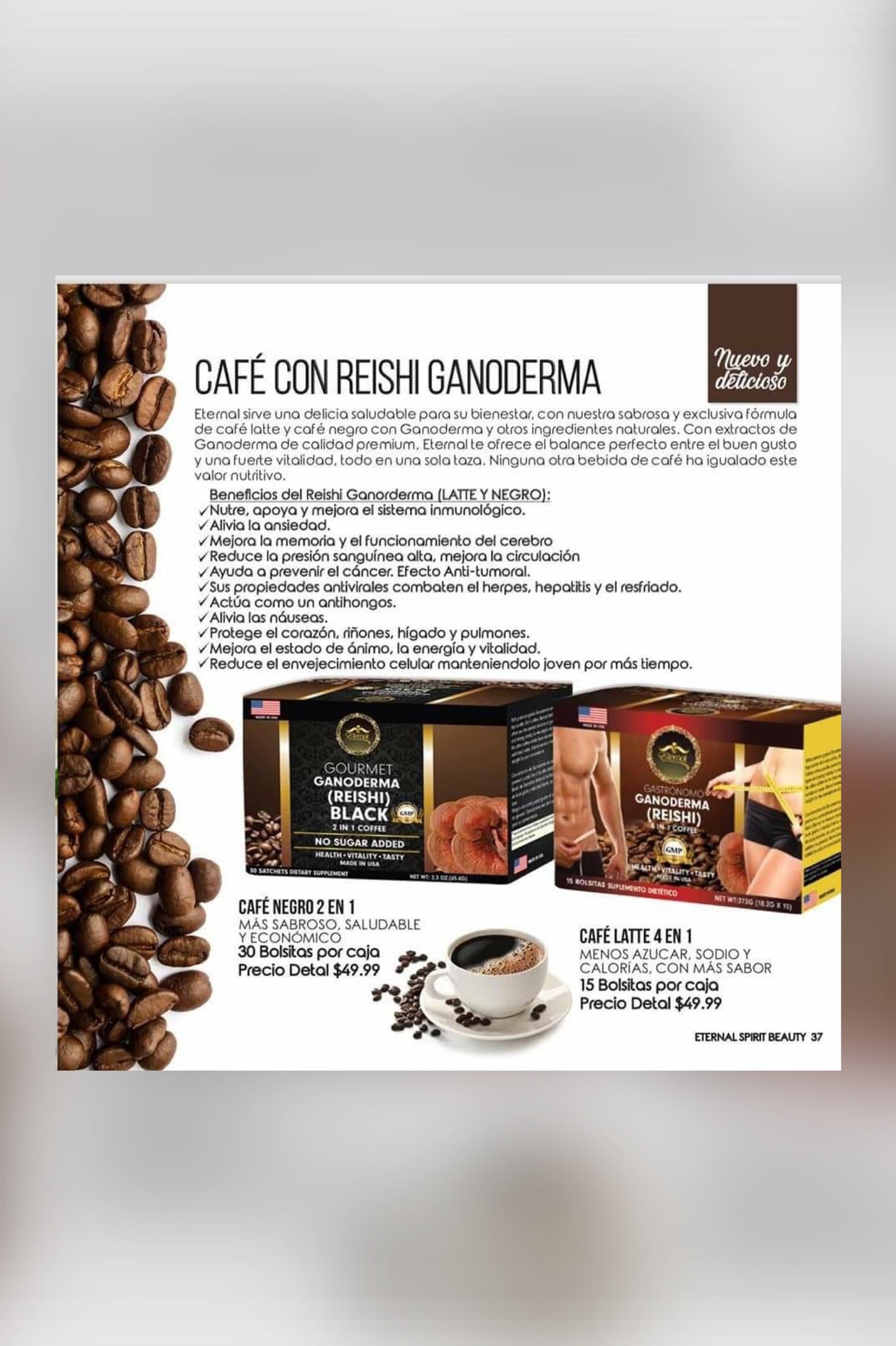 Café Con Ganoderma Y REISHI 4 En 1