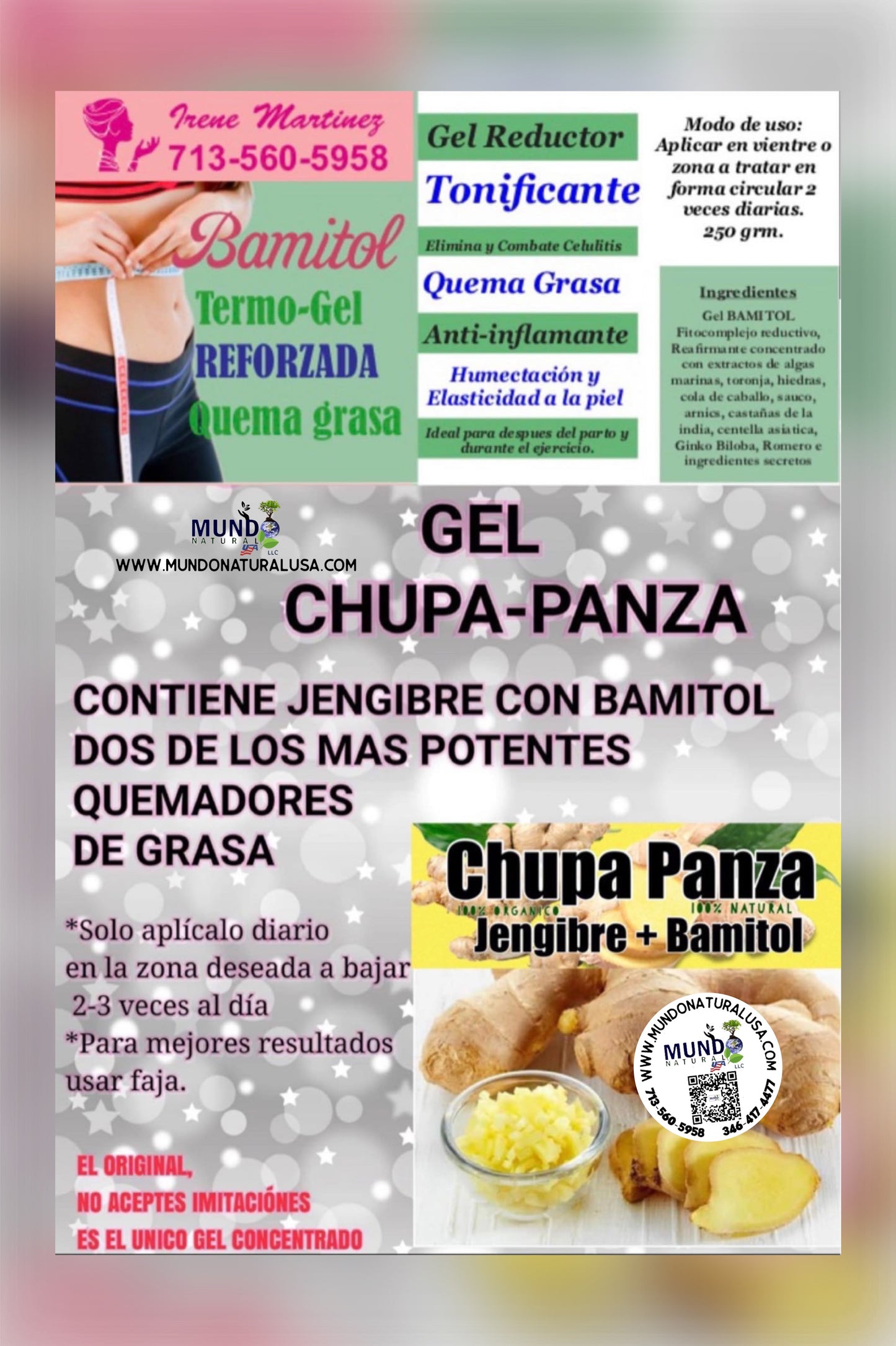 Bamitol Chupa Panza Gel